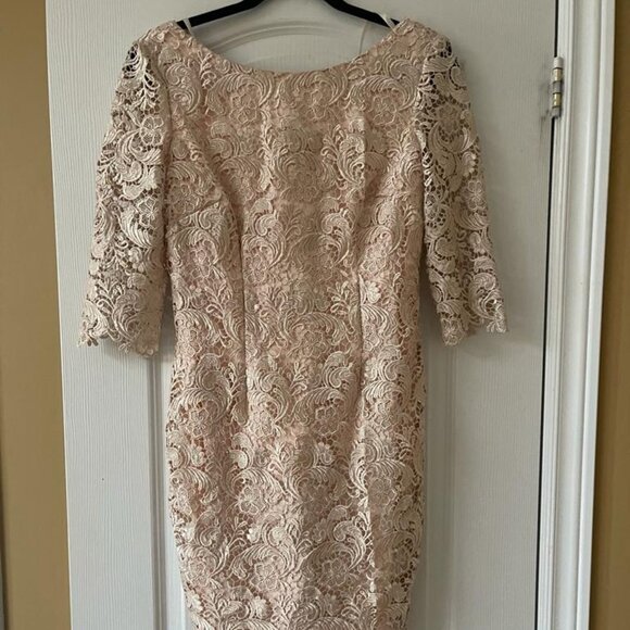 Eliza J Dress Pink Lace Size 8 - Picture 1 of 4